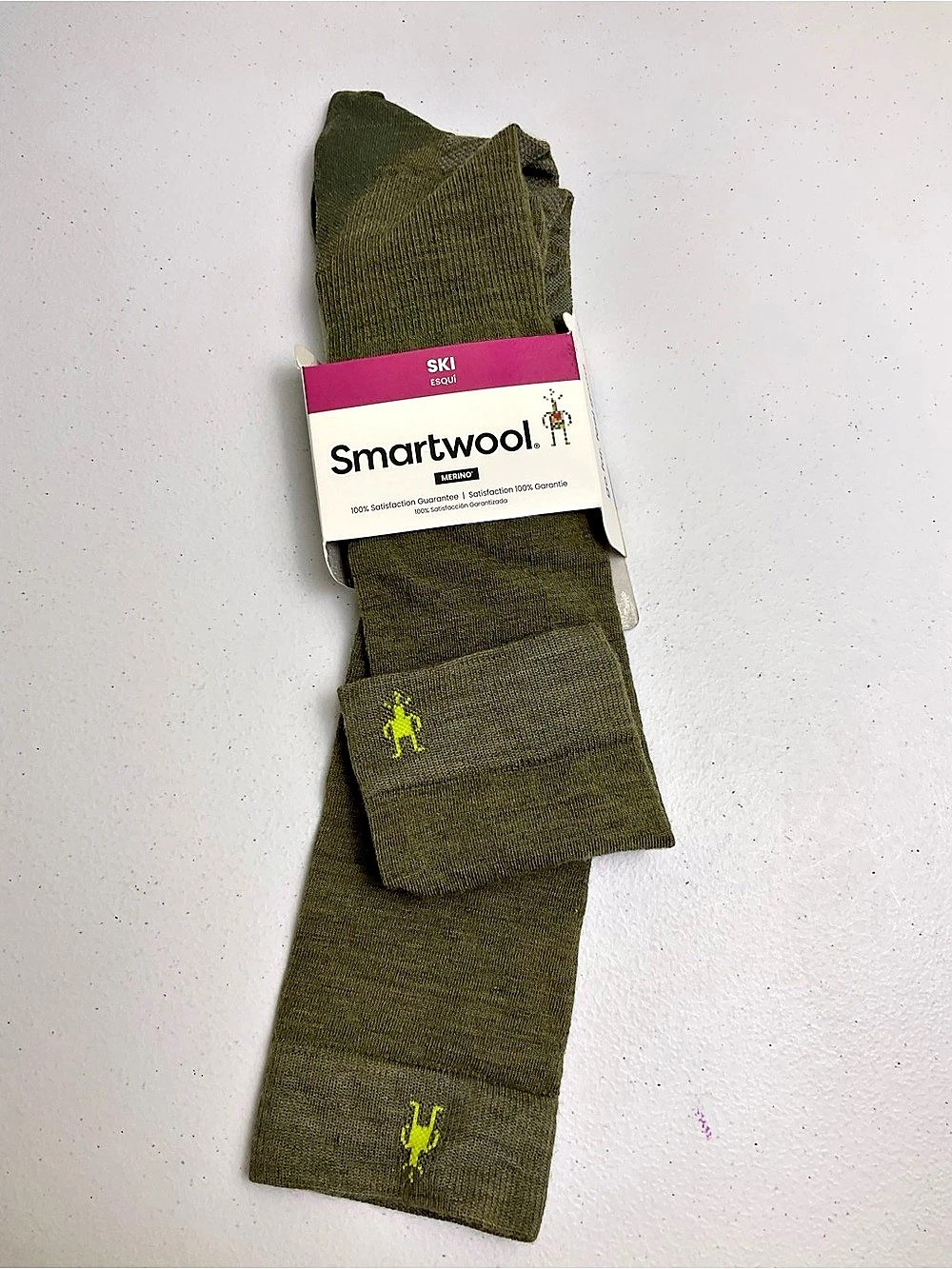 Smartwool Ski Light Cushion OTC Merino Ski Socks in Green ZC